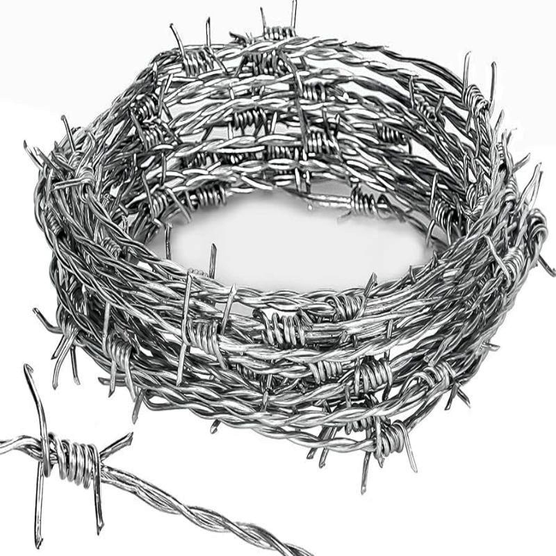 Galvanized barbed wire